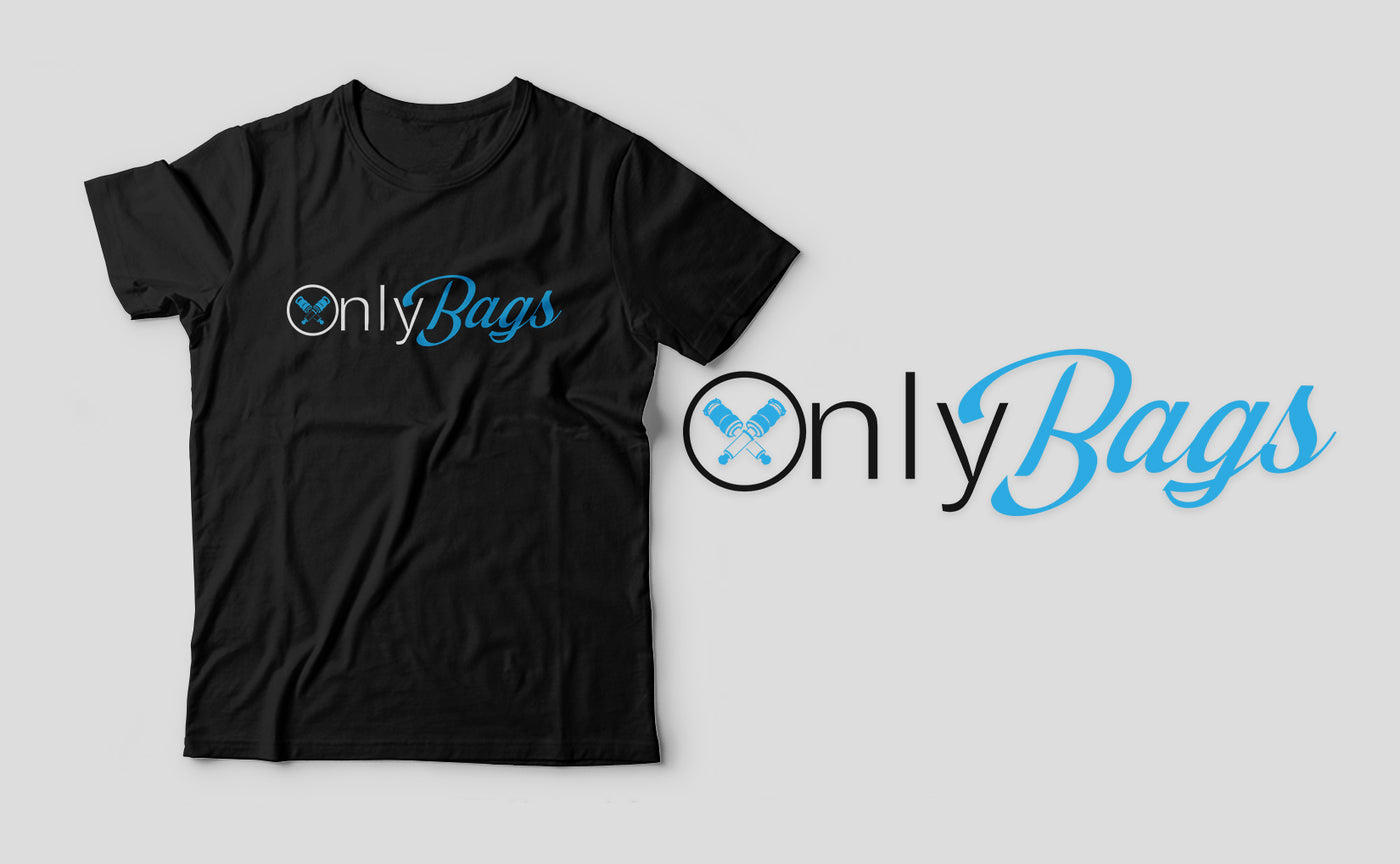 Fitted Men's ONLY BAGS Black T-Shirt