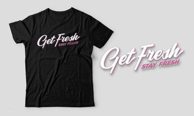 Fitted Men's Black/Aqua Miami GFSF T-Shirt